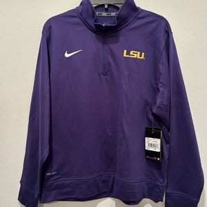 New with tags nike dri fit stay warm lsu youth large